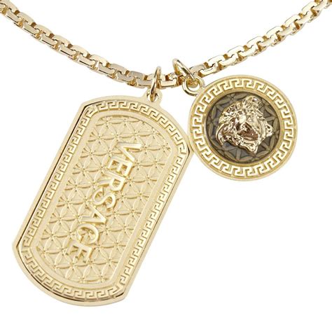 collana versace oro uomo